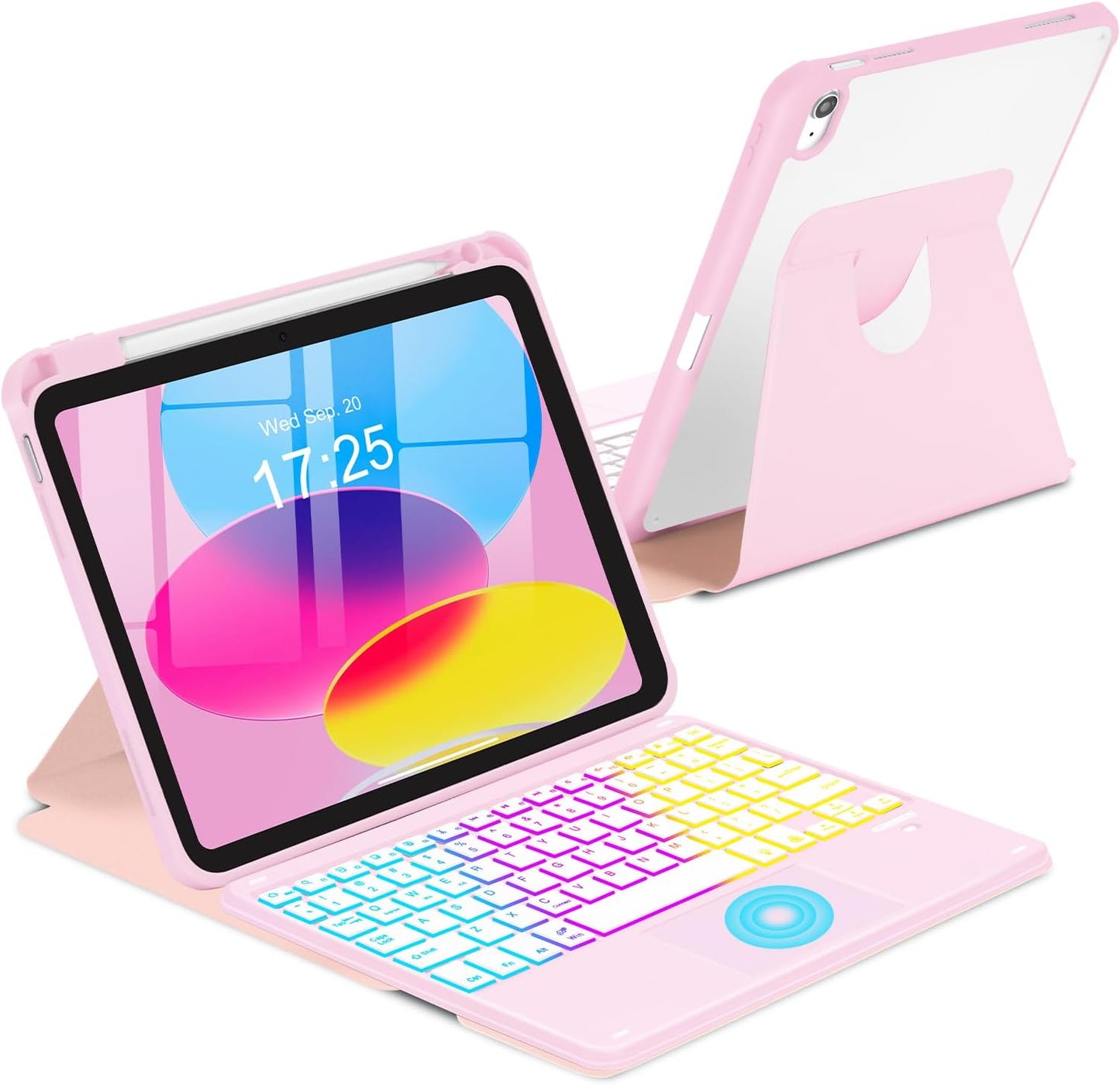 Touchpad Keyboard Case for iPad 11th 10th Gen with Backlight
