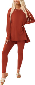 PRETTYGARDEN Women's 2 Piece Fall Lounge Set - Cozy Tunic & Leggings