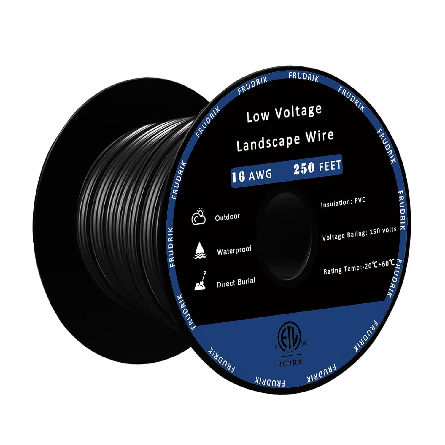 Low Voltage Landscape Lighting Wire for Outdoor Use - 250ft