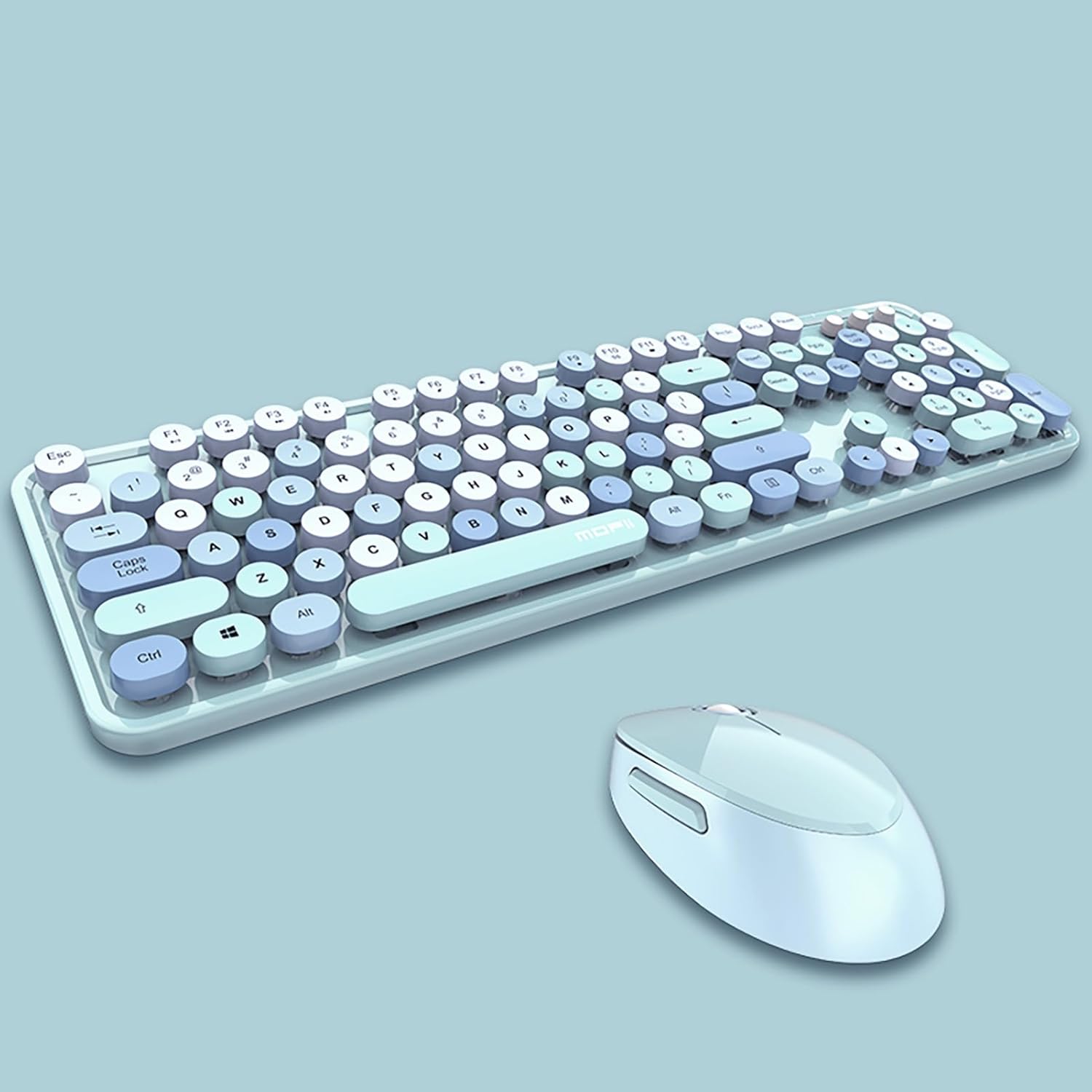 2.4G Full-Size Wireless Keyboard and Mouse Combo in Candy Colors