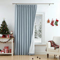 Dusty Blue Bailey French Pleated Blackout Curtain Panel - Room
