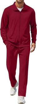 Coofandy Men's Stylish Athletic Sweatsuit for Casual Comfort