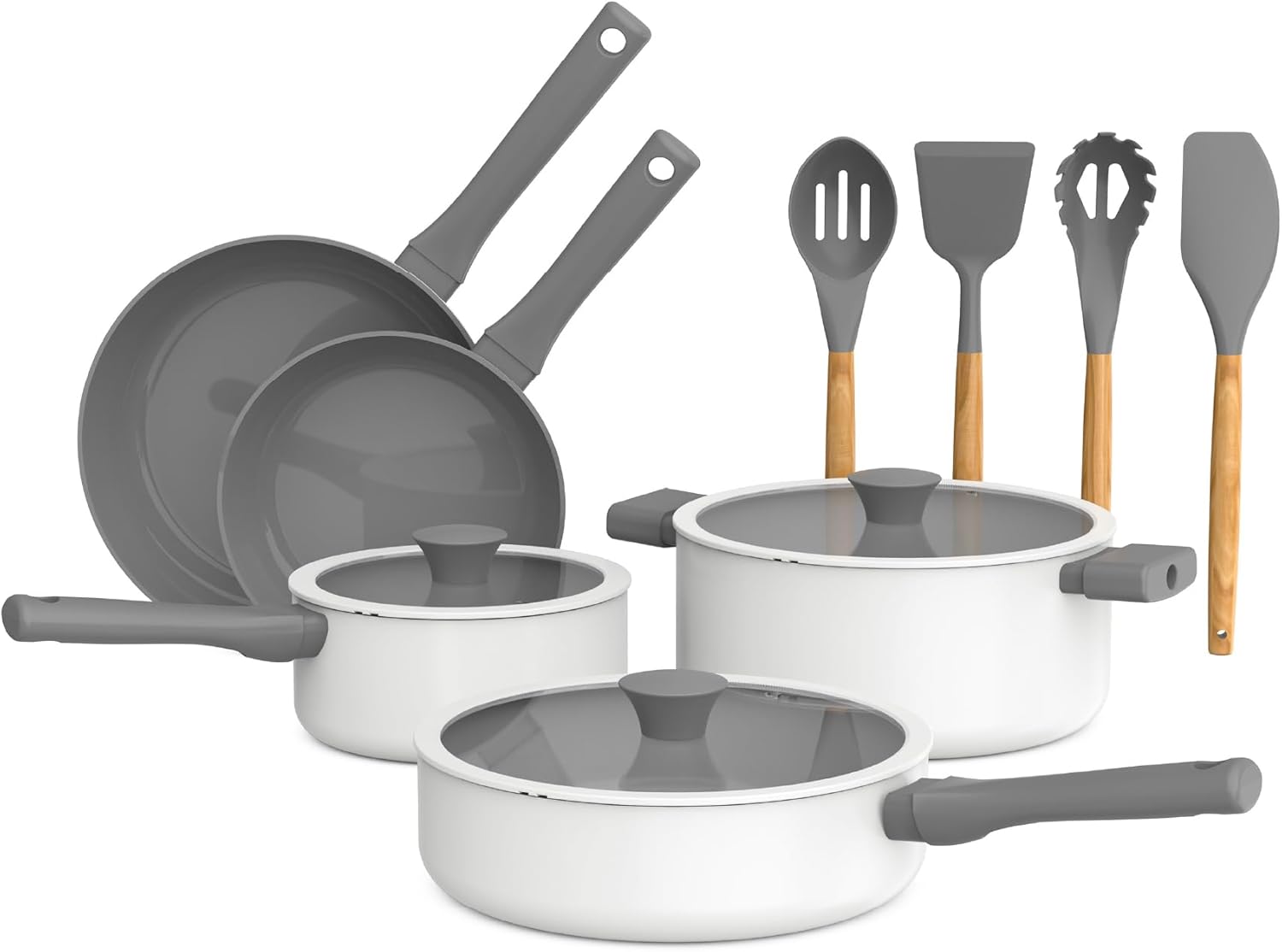 So Yummy 12 Piece Cookware Set with Nonstick Coating & Utensils