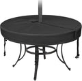 Round Patio Table Cover with Umbrella Hole 94in DIA x 6in H