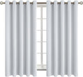 Room Darkening Curtains 63 in - 2 Panels Greyish White, Thermal