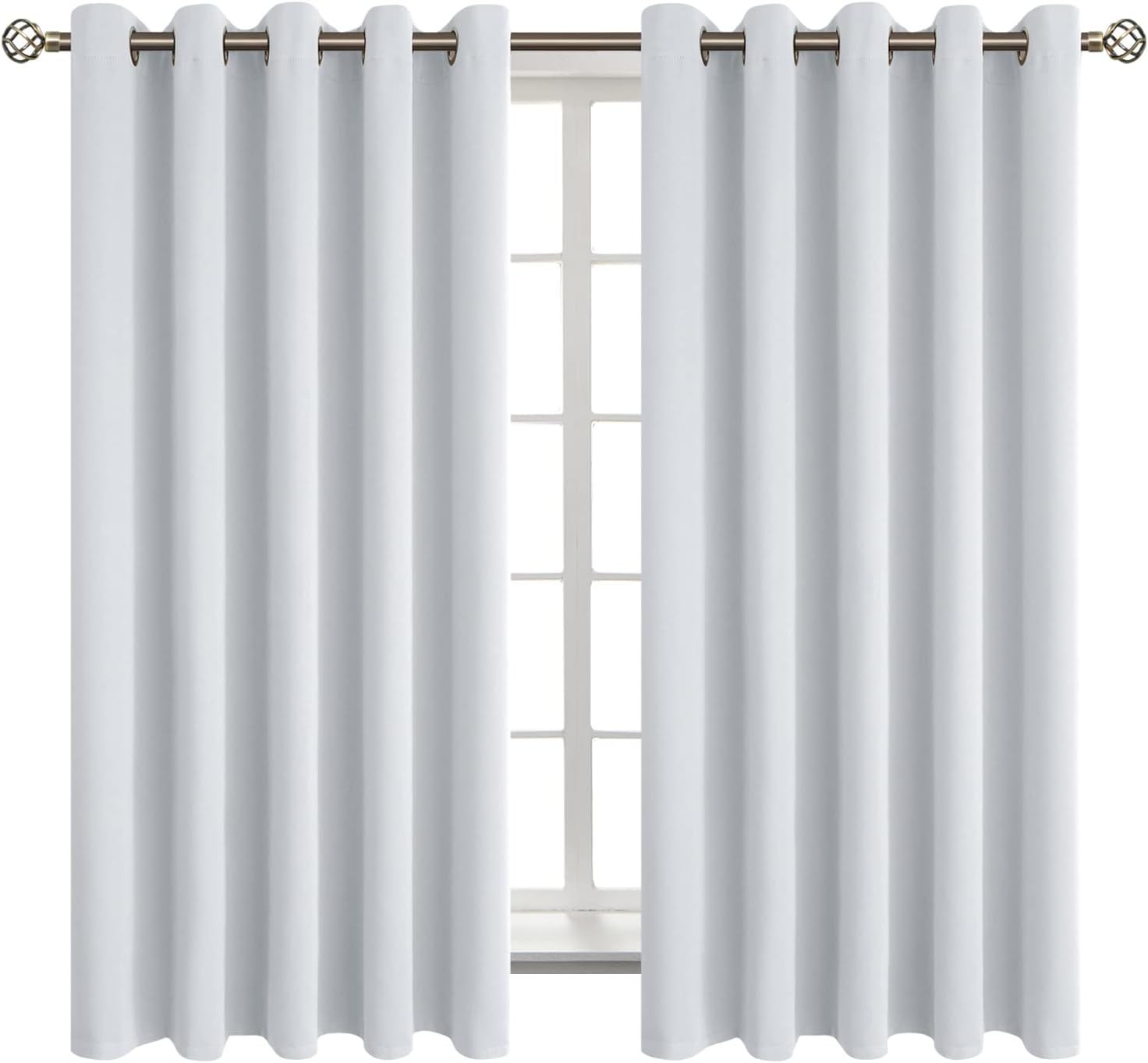 BGment Room Darkening Curtains for Bedroom - 63 Inch Panels