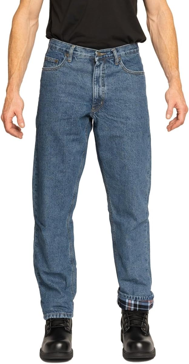 Full Blue Men's Flannel Lined Jeans for Ultimate Comfort