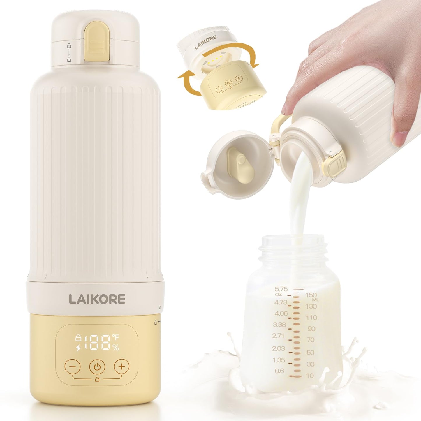 2025 AI Portable Baby Bottle Warmer for Travel and Home Use