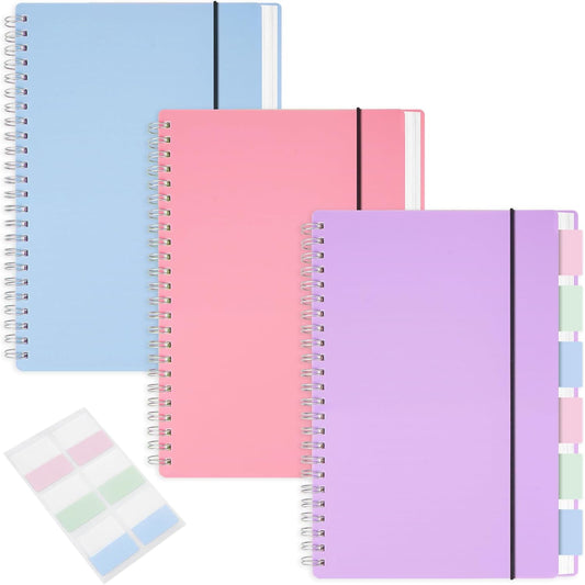 Premium 3-Pack A5 College Ruled Notebooks, 100GSM, 160 Pages - Ideal for School & Office