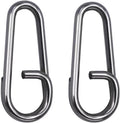 QISHUO Swivel Stainless Fishing Snap - Durable Quick Change Clips
