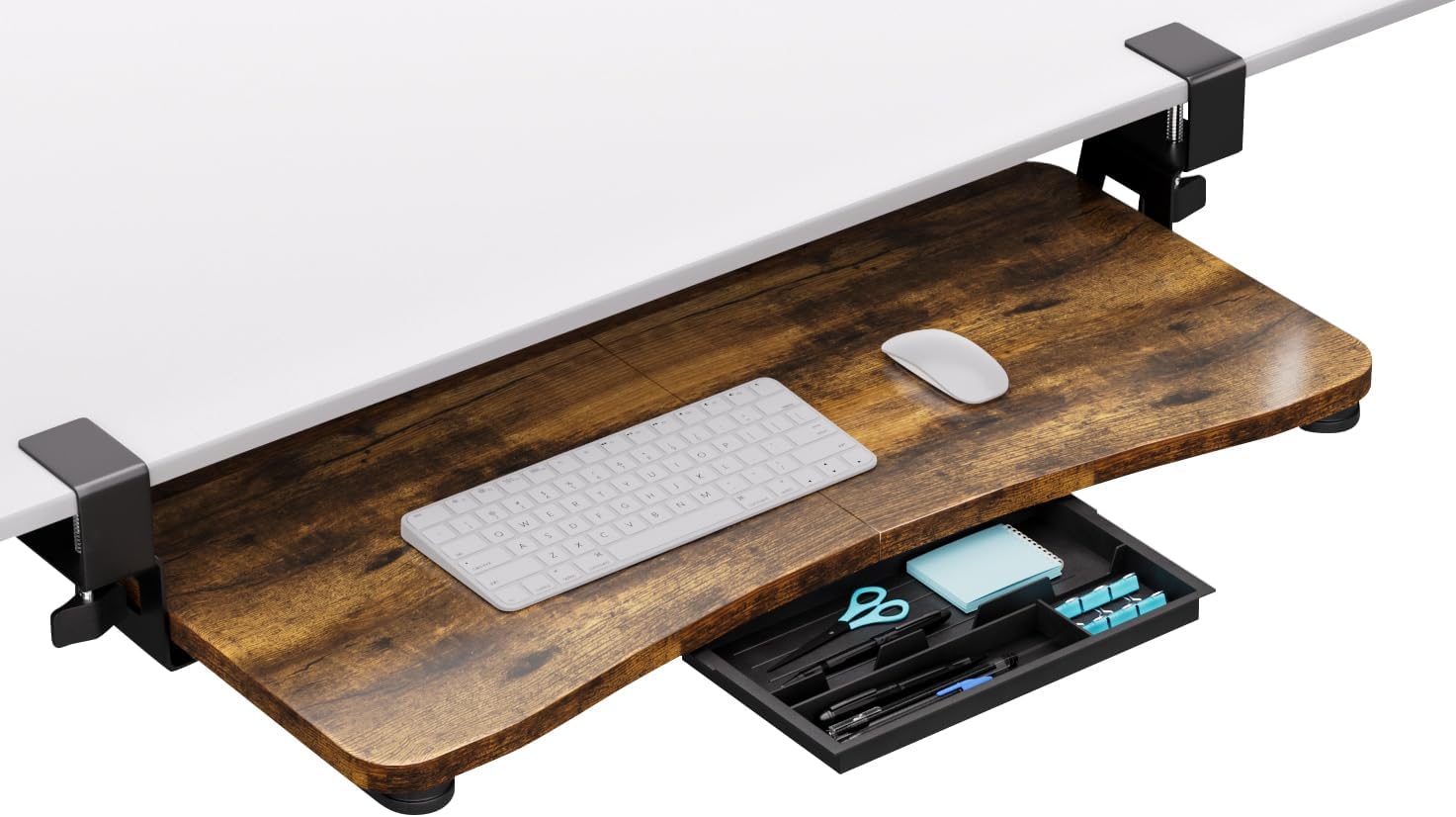 Desktop Keyboard Tray for Ergonomic Comfort and Easy Installation