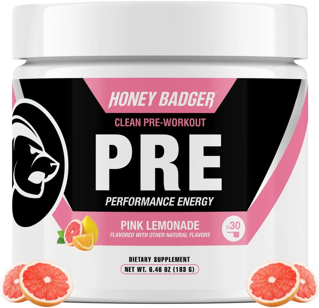Honey Badger Pre Workout Powder for Energy and Endurance