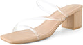 Strappy Heels Low Chunky Block Heel Heeled Sandals - Comfortable
