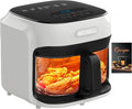 Glass Air Fryer 7.5QT with Transparent Fry Bowl - Precise