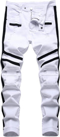 Men's Ripped Skinny Stretch Distressed Slim Jeans - Comfortable