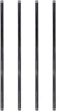 1/2 x 60 Malleable Cast Iron Pipe 4 Pack - Industrial Steel Grey