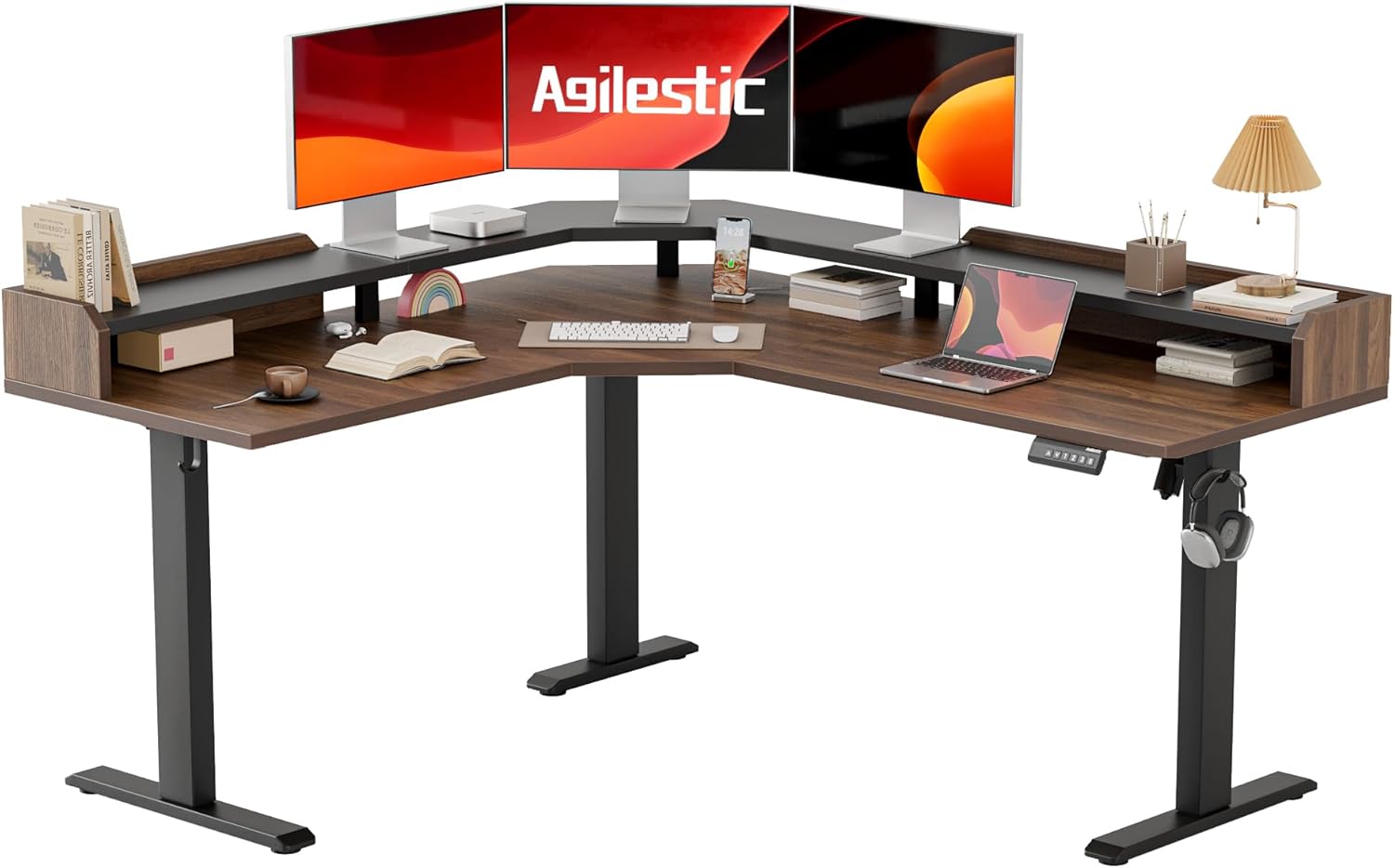 Agilestic L Shaped Standing Desk for Home Office Setup