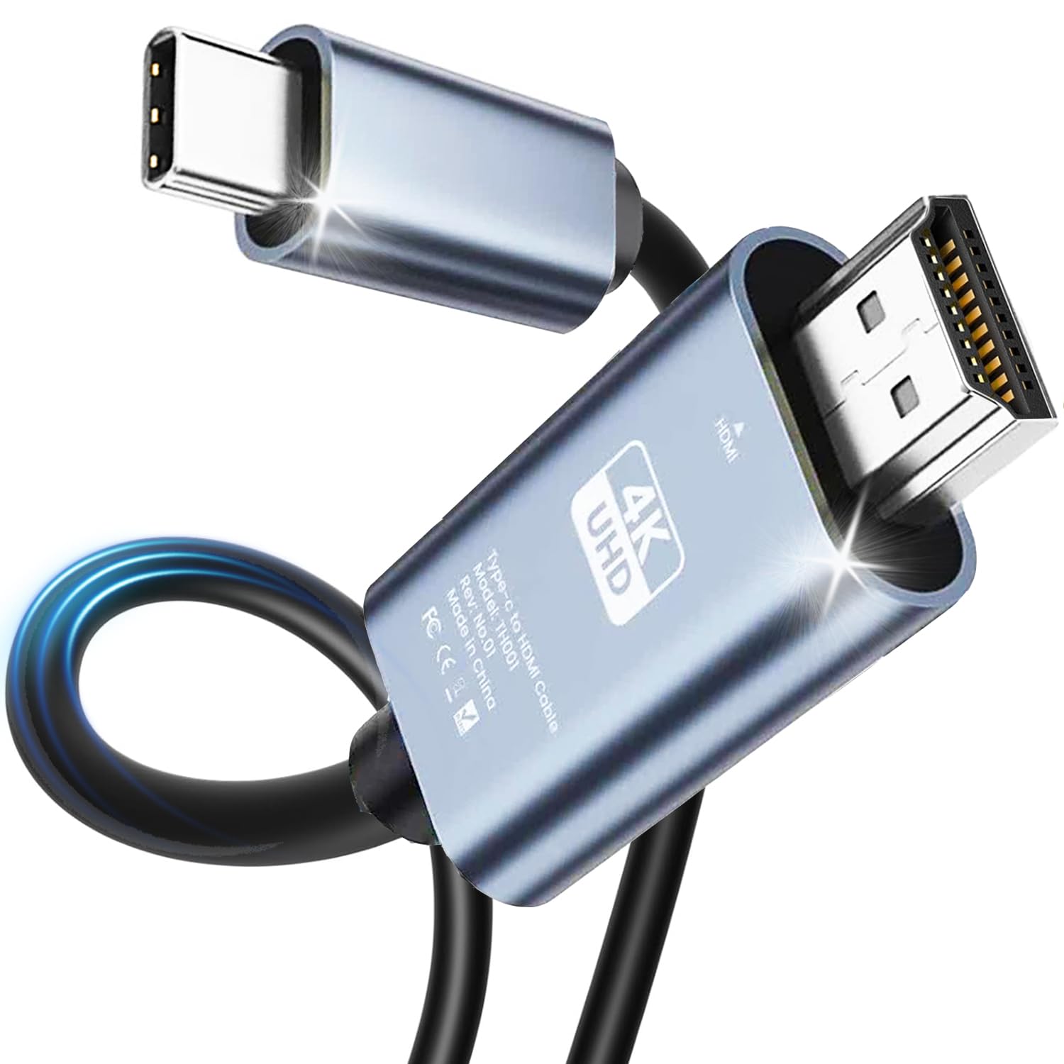 Ankky 6.6FT 4K HDMI Cable for iPhone & More