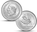 1951 Mexico Cinco PESOS Ancient Coin - Historical Silver Replica