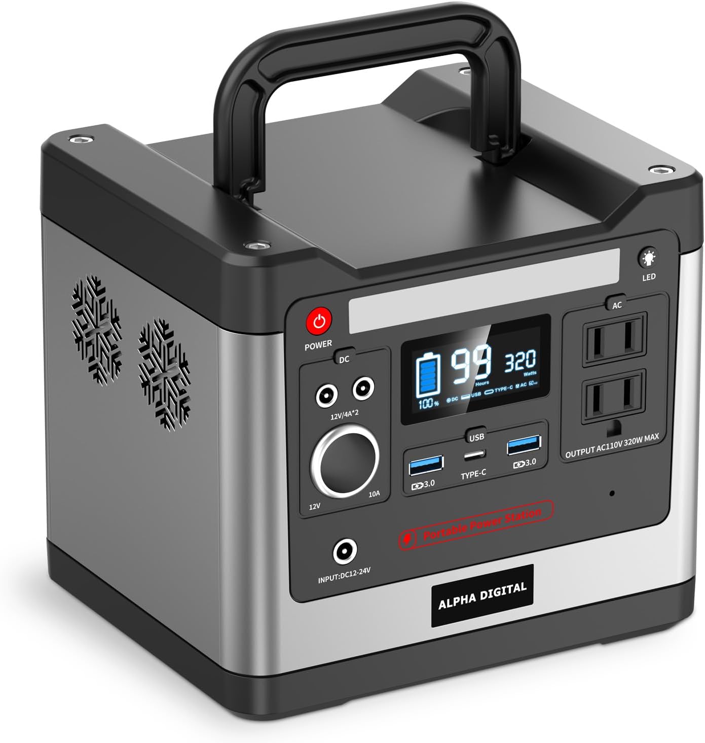 Alpha Digital 320W Portable Power Station: Reliable Power Anywhere