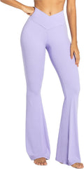 Sunzel Flare Leggings for Women - High-Waisted Tummy Control Pants