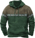 Vintage Western Hoodie - Aztec Print, Tactical Style