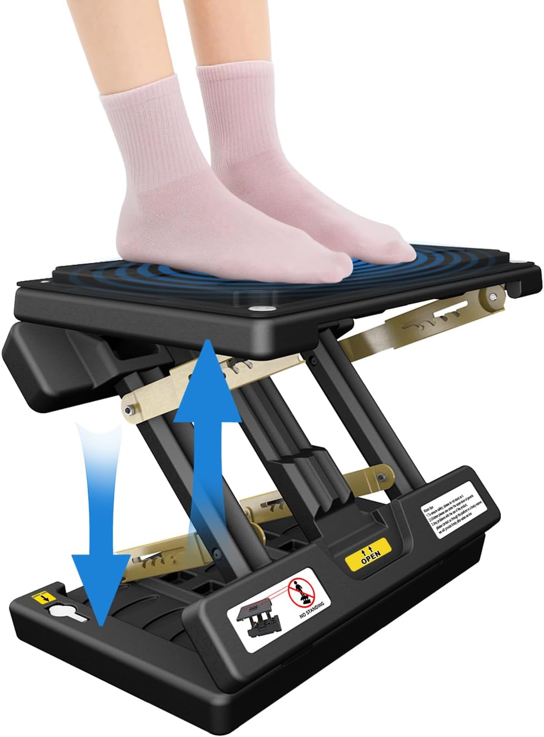 Foldable Foot Rest for Computer Use, Adjustable Ergonomic Design