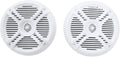 Rockville RMST65W 6.5in Waterproof Marine Boat Speakers - White