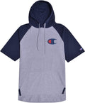 Champion Mens Short Sleeve Hoodie Big and Tall - Lightweight Raglan