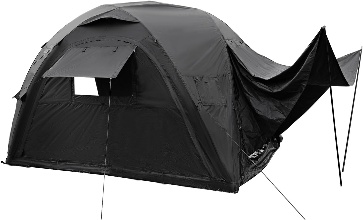 Easy Setup 4-6 Person Inflatable Camping Tent, Waterproof, Sandgold