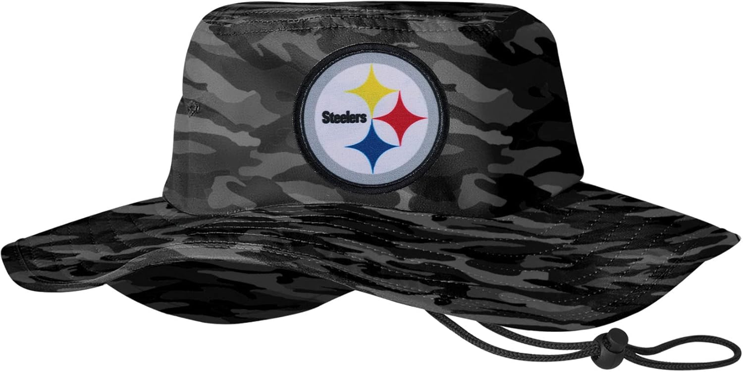 FOCO Men's NFL Team Logo Sport Outdoor Sun Bucket Boonie Hat