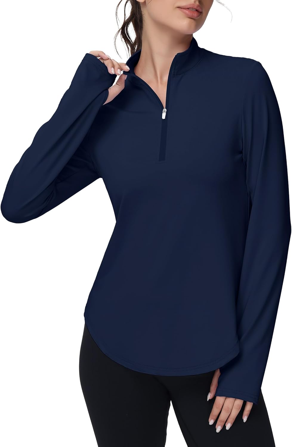 Women's Golf Polo Long Sleeve Workout Tops with UPF 50+ Protection