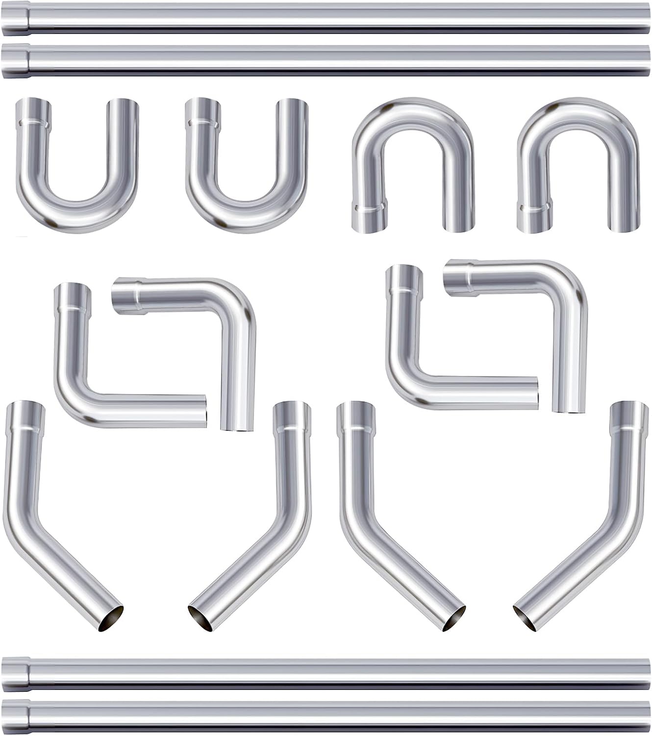 A-KARCK Mild Steel Mandrel Bends Kit for Custom Exhaust Tubing