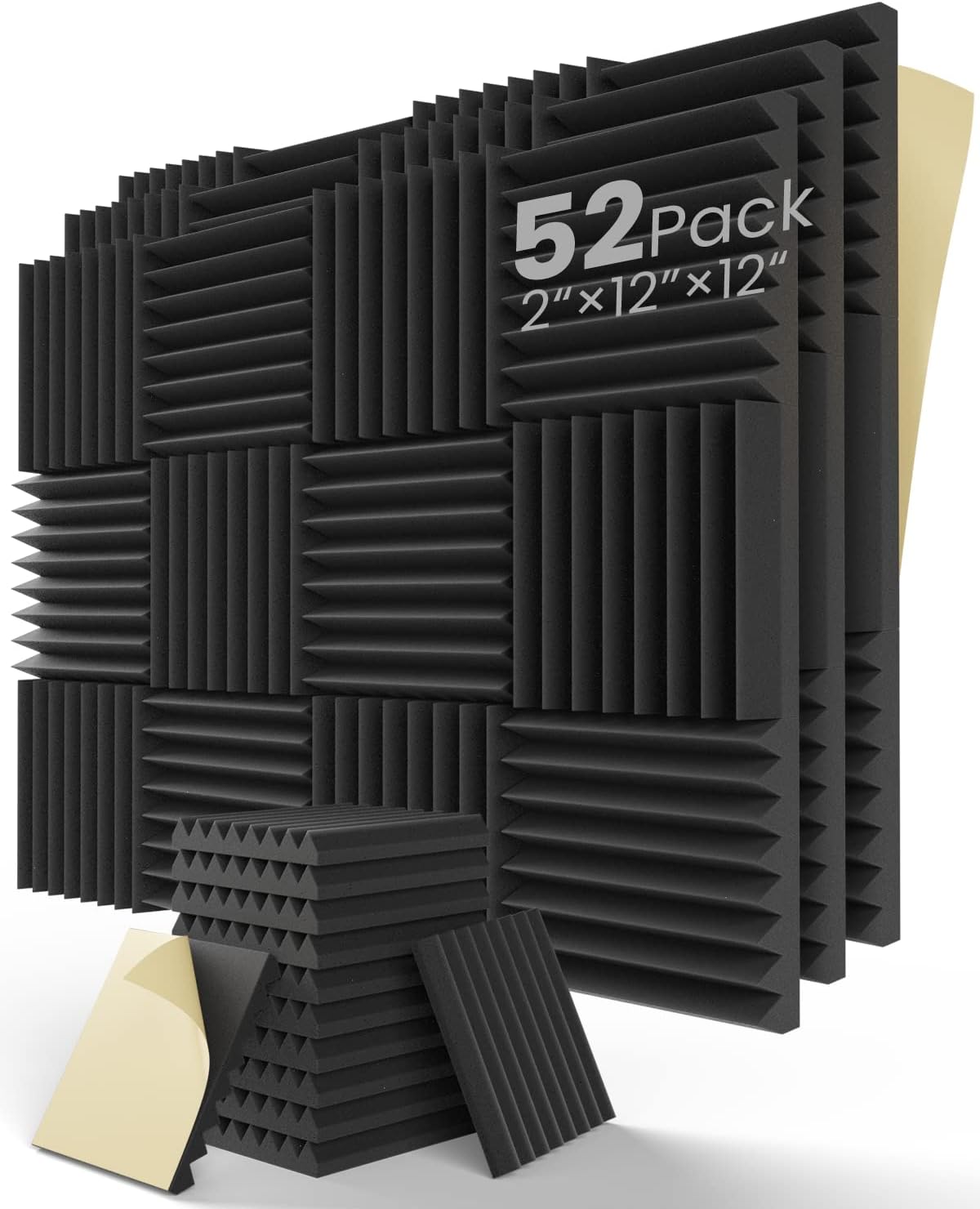Sound Proof Foam Panels for Walls - Self-Adhesive Acoustic Upgrade