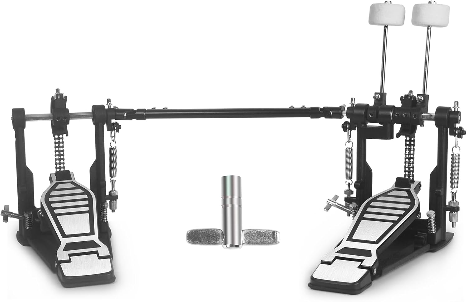 Double Kick Bass Drum Pedal for Pro Drummers - Heavy-Duty Design