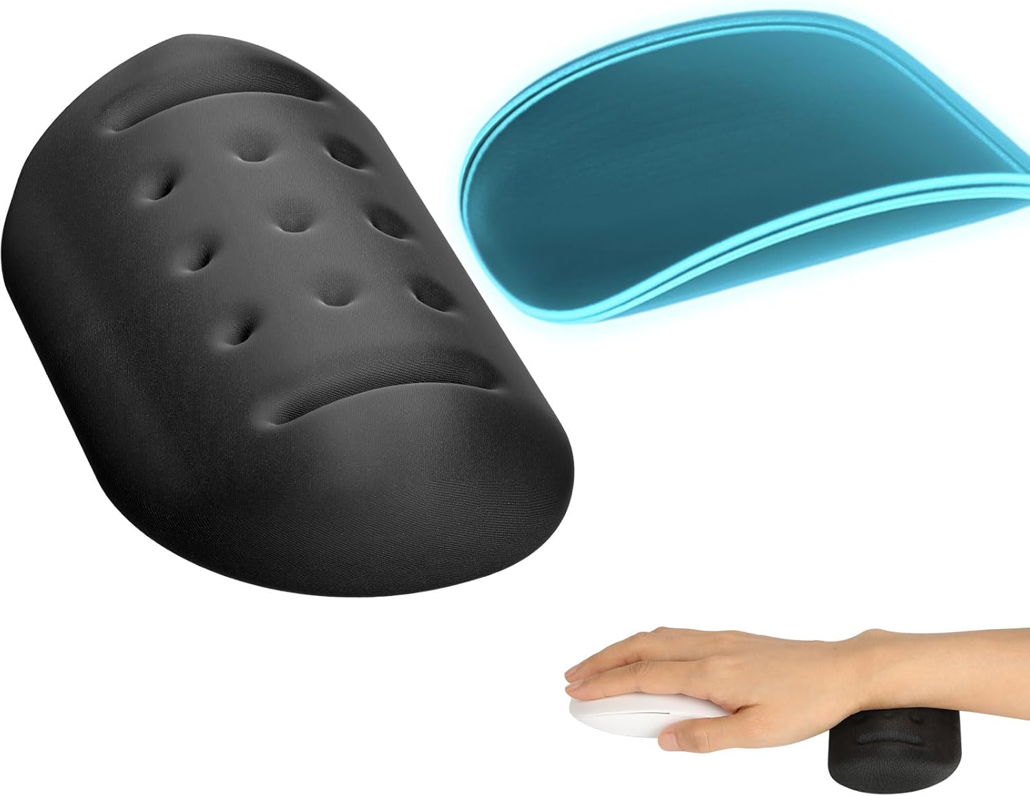 KTRIO Black Wrist Rest: Pain Relief & Comfort