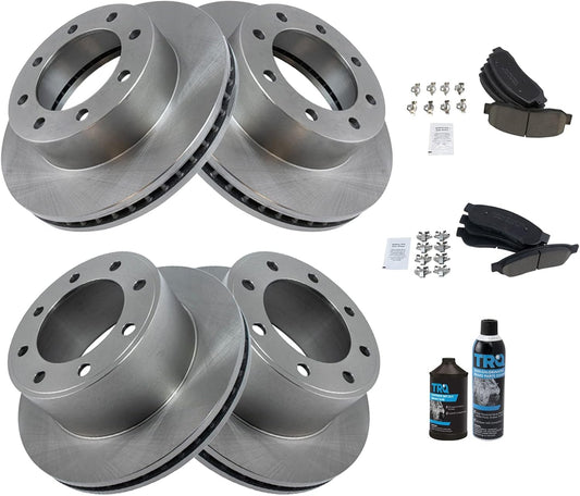 TRQ Brake Pad & Rotor Kit for 2008-2012 Ford F-250 Super Duty