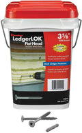 FastenMaster LedgerLok Flat Head Wood Screw Bucket of 250 - Durable