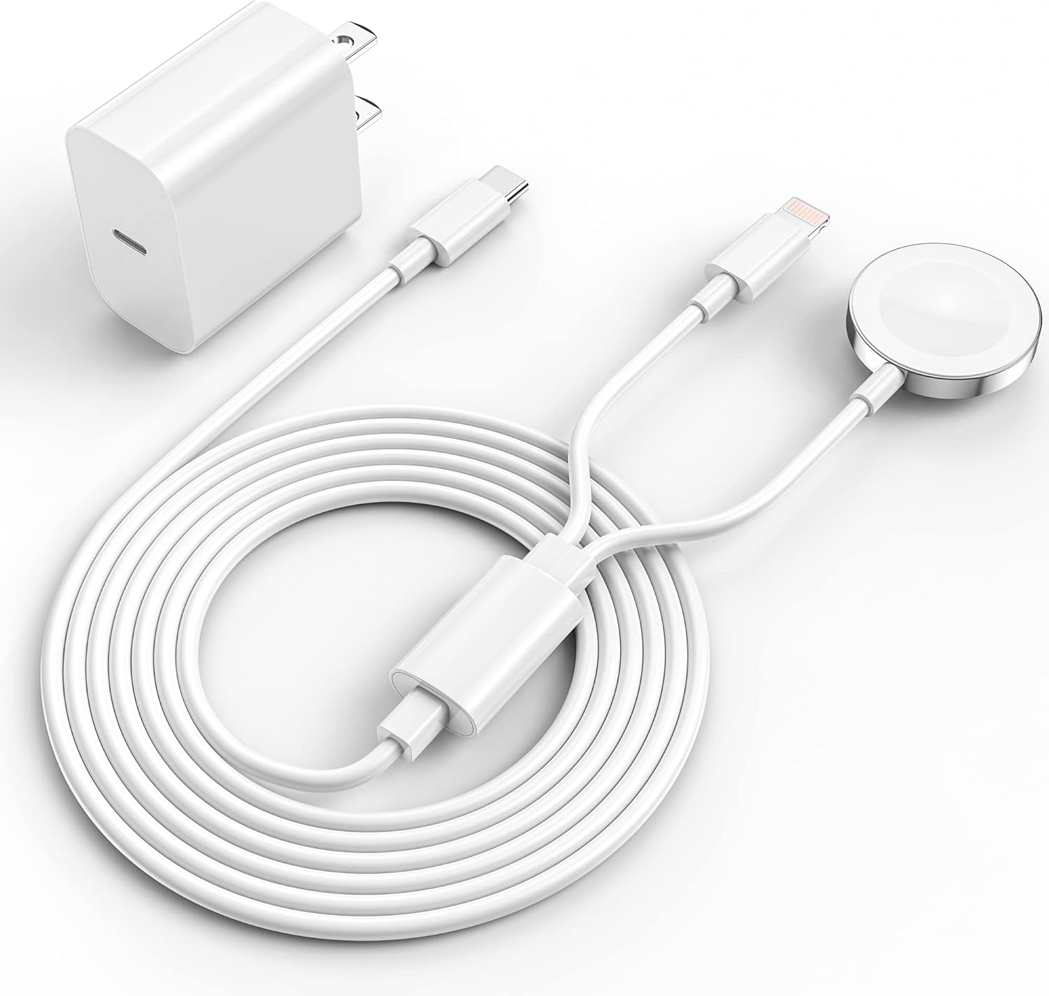 Fast Charging 2-in-1 Cable Set for Apple Watch & iPhone