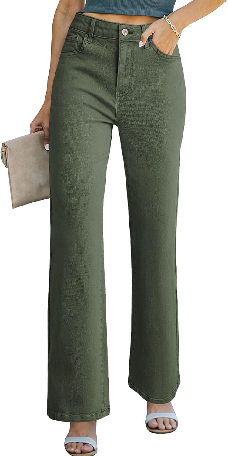 Sidefeel Women's Wide Leg Jeans for Casual High Waisted Style