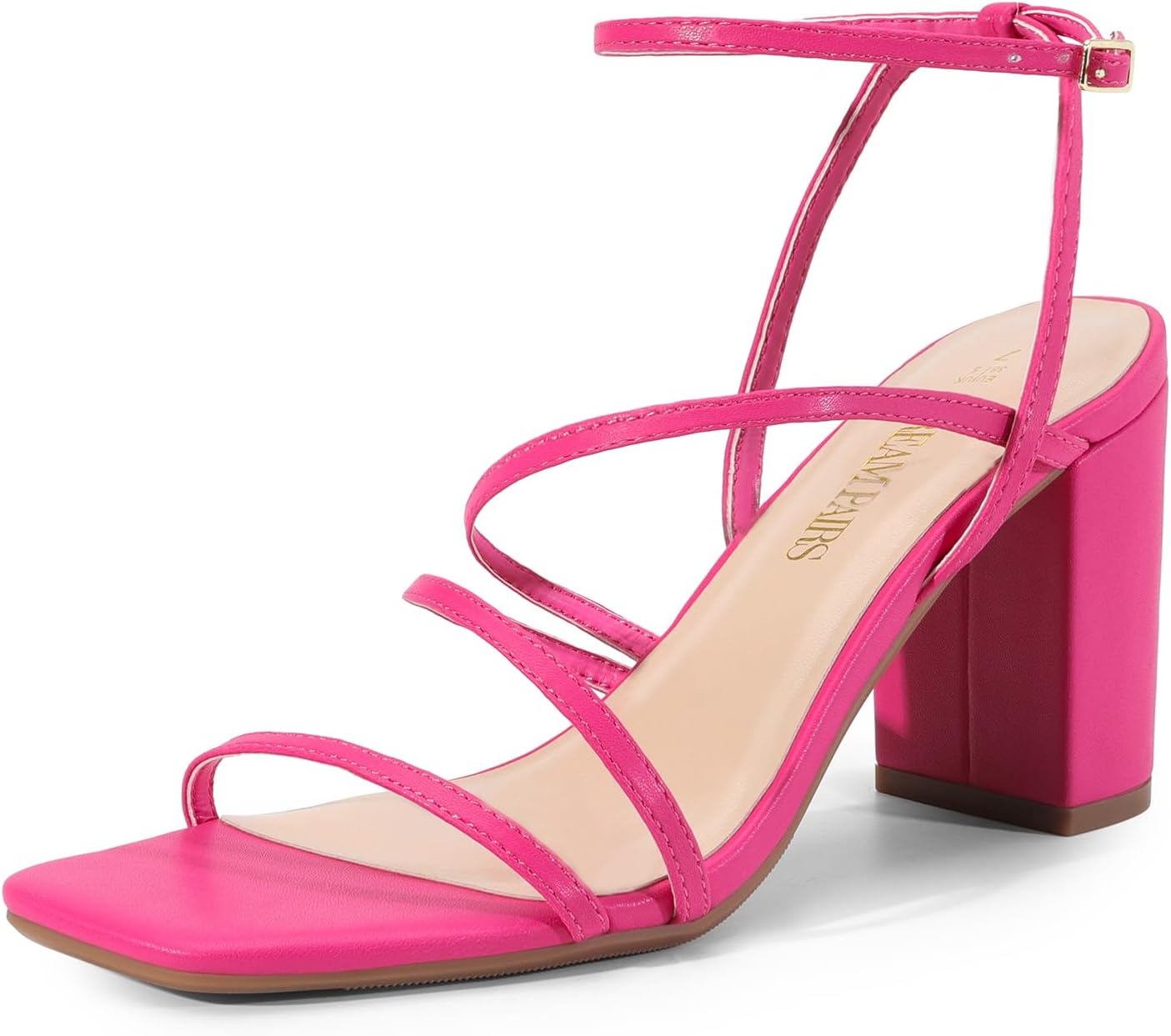 DREAM PAIRS Women's Chunky Block Heeled Sandals for Weddings