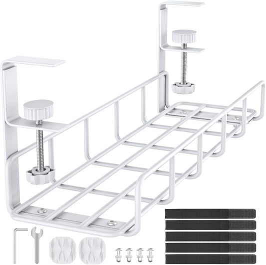 REFLYING Under Desk Cable Tray - Neat Wire Management