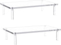 Acrylic Monitor Stand Riser 14.5 x 9 x 3.4 in - Elevates Screen