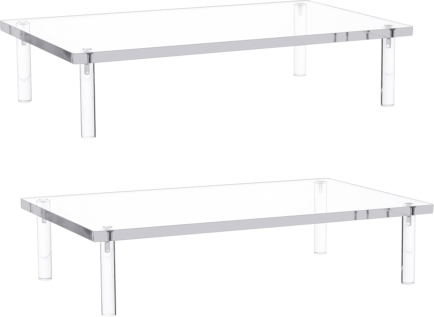 Jusalpha Acrylic Monitor Stand Riser for Laptop and PC Use