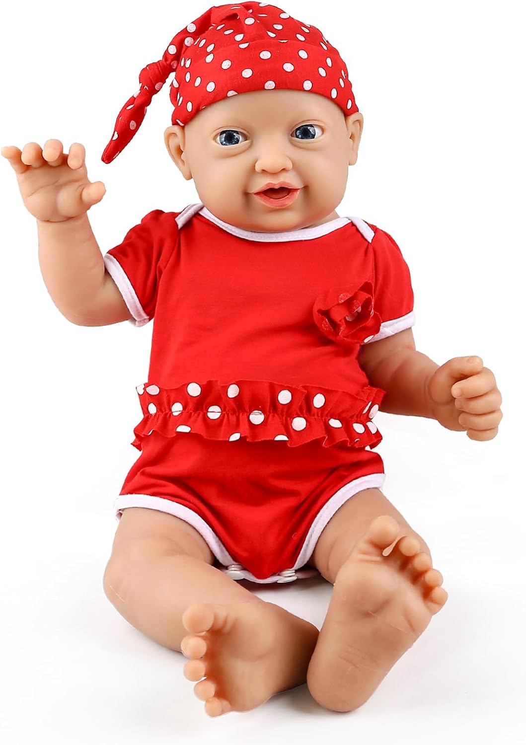IVITA 12 Full Silicone Baby Girl Doll - Lifelike Reborn Realistic Gift