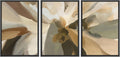 Minimalist Earthy Abstract Floral Wall Art Print Set - Chic Framed