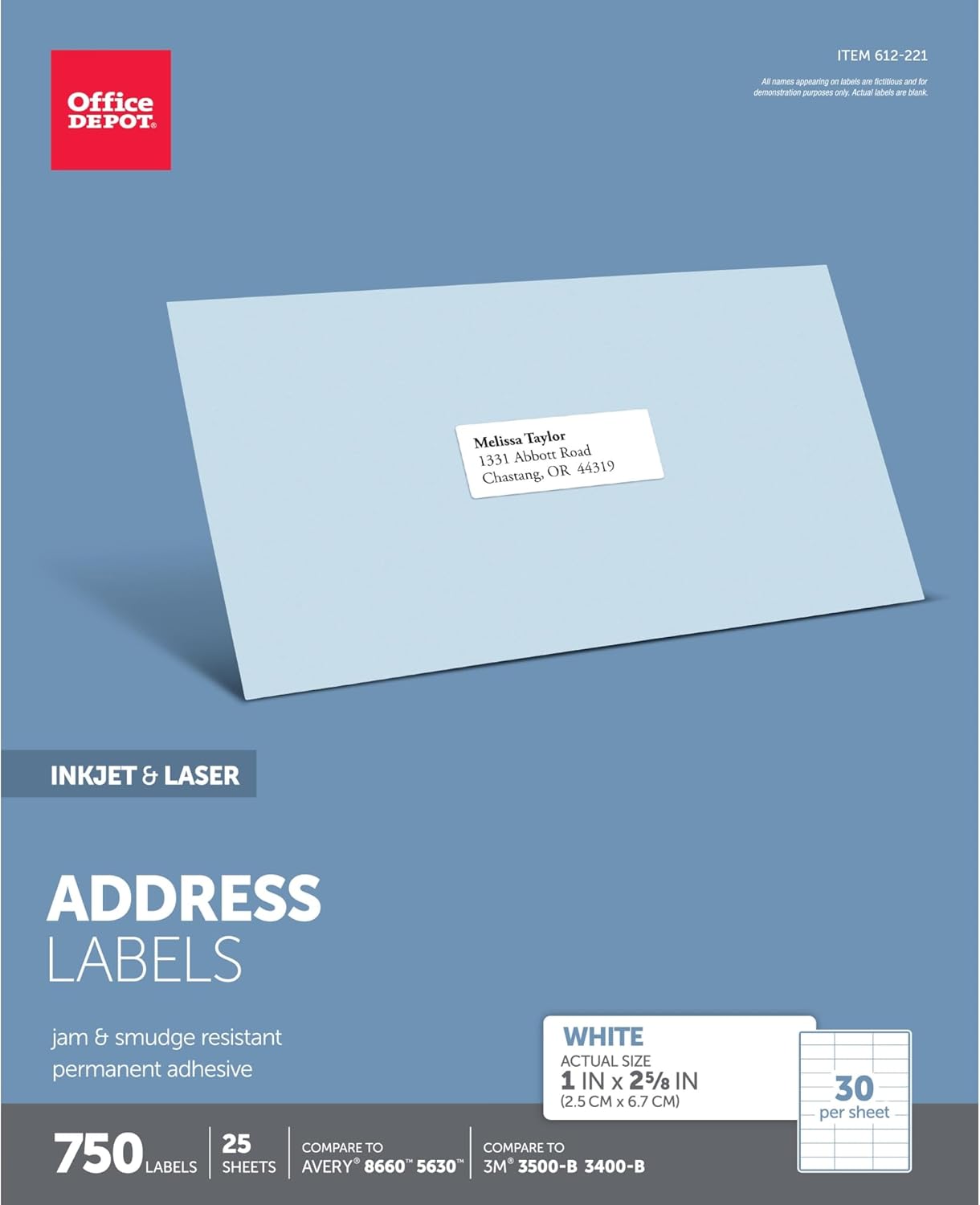 Office Depot 750 White Address Labels - Easy Labeling!