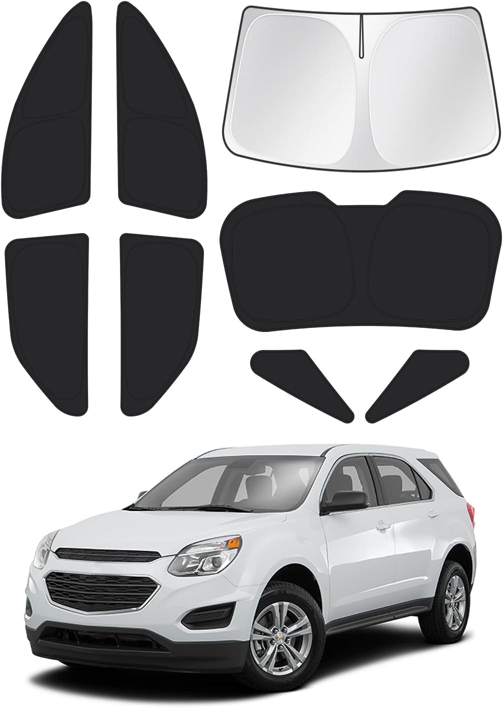 Windshield Sun Shade for Chevrolet Equinox 2010-2017 - 8PCS