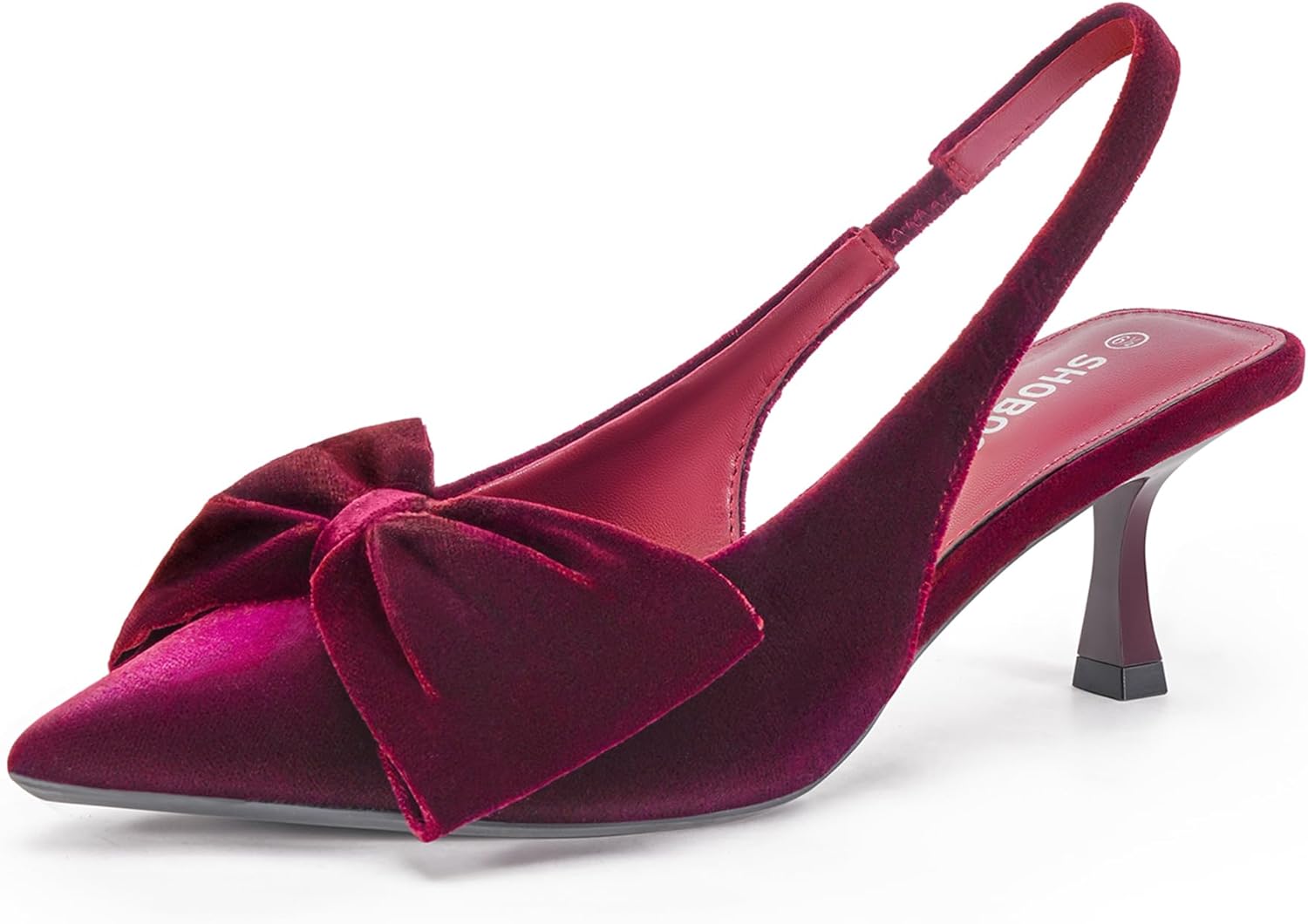 Women's Bow Slingback Heels with Chic Butterfly Design