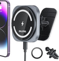 MagSafe Car Mount Charger 15W Fast Charging - Secure Dash & Vent